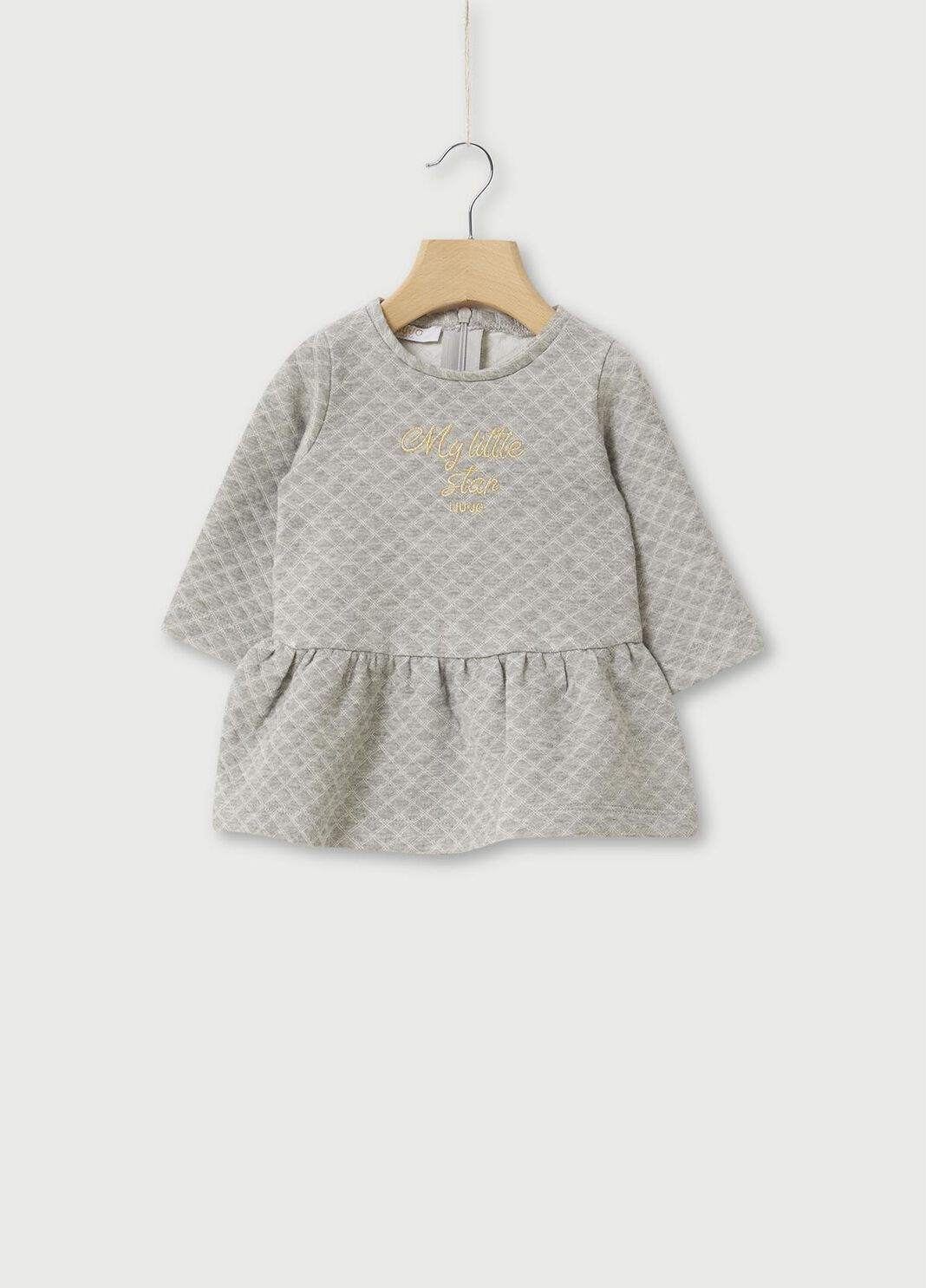 Jacquard dress with embroidery Grey Liu Jo - large image number 0