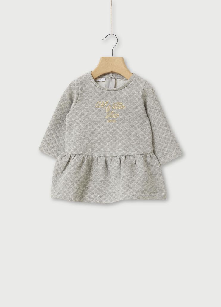 Jacquard dress with embroidery Grey Liu Jo - large image number 0 Jacquard dress with embroidery Grey Liu Jo - large image number 0