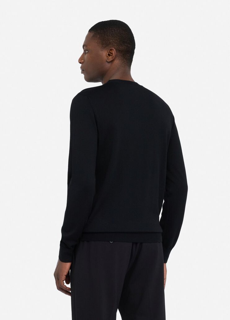 Wool V-neck jumper black Liu Jo - large image number 1 Wool V-neck jumper black Liu Jo - large image number 1