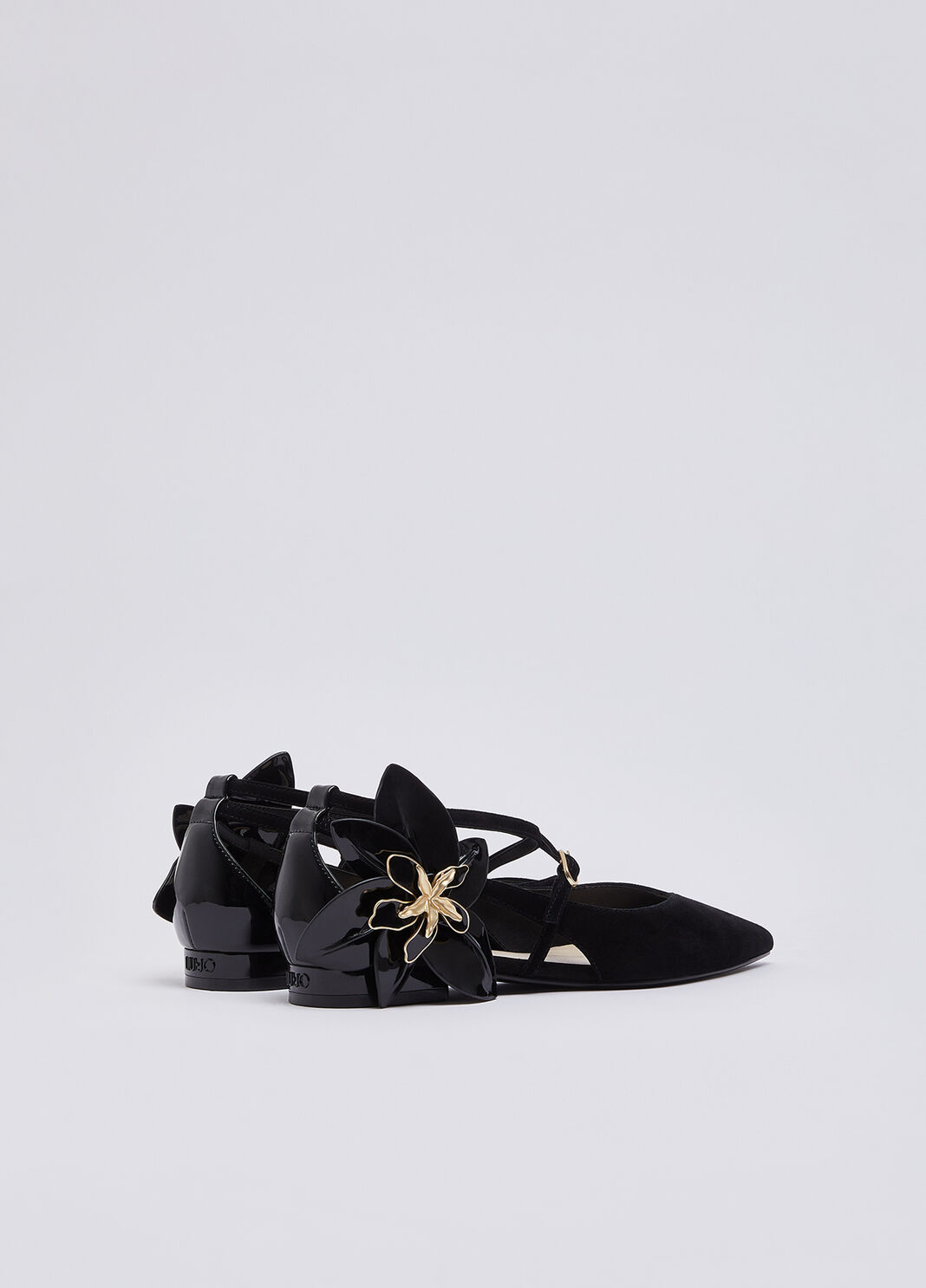 Ballet flats with oversized flower black Liu Jo - large image number 2