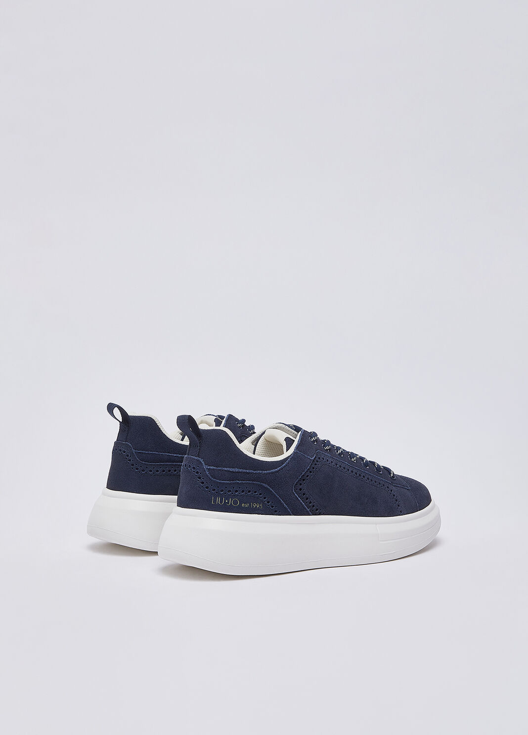 Plattform-Sneakers aus Wildleder blau Liu Jo - large image number 2