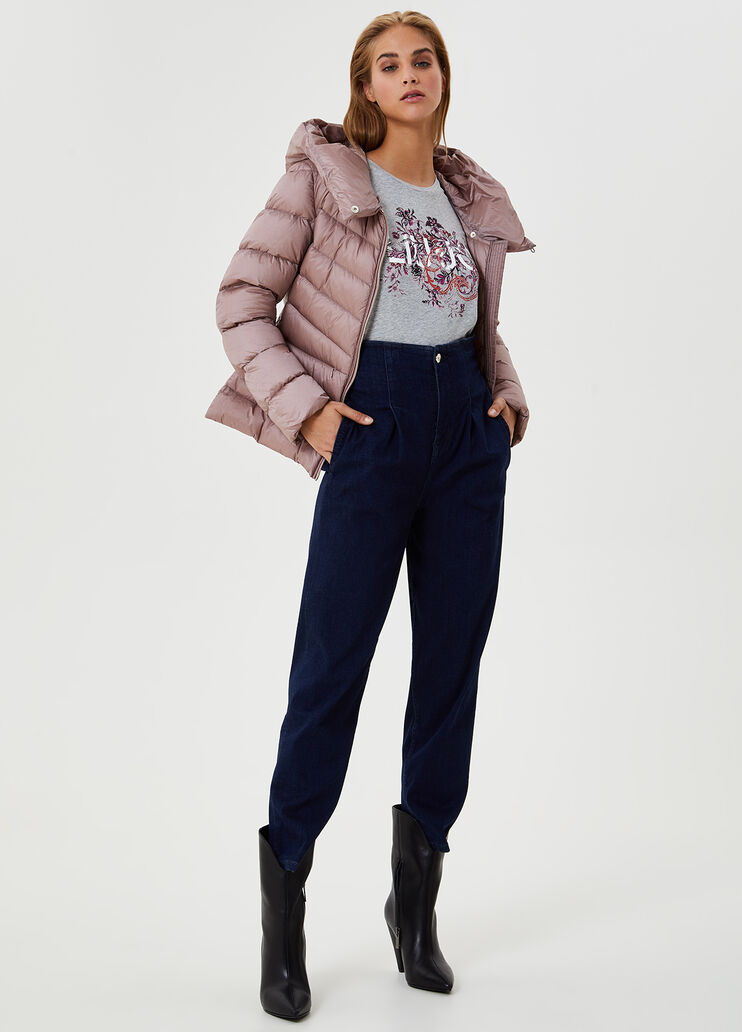 Утеплённая куртка с капюшоном Розовый Liu Jo - large image number 3