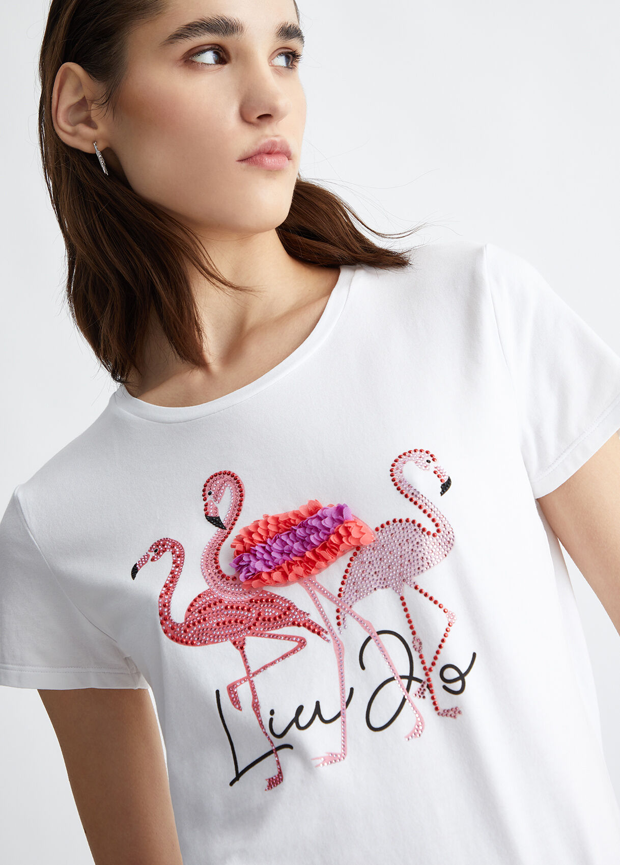 T shirt liu jo bianca hotsell