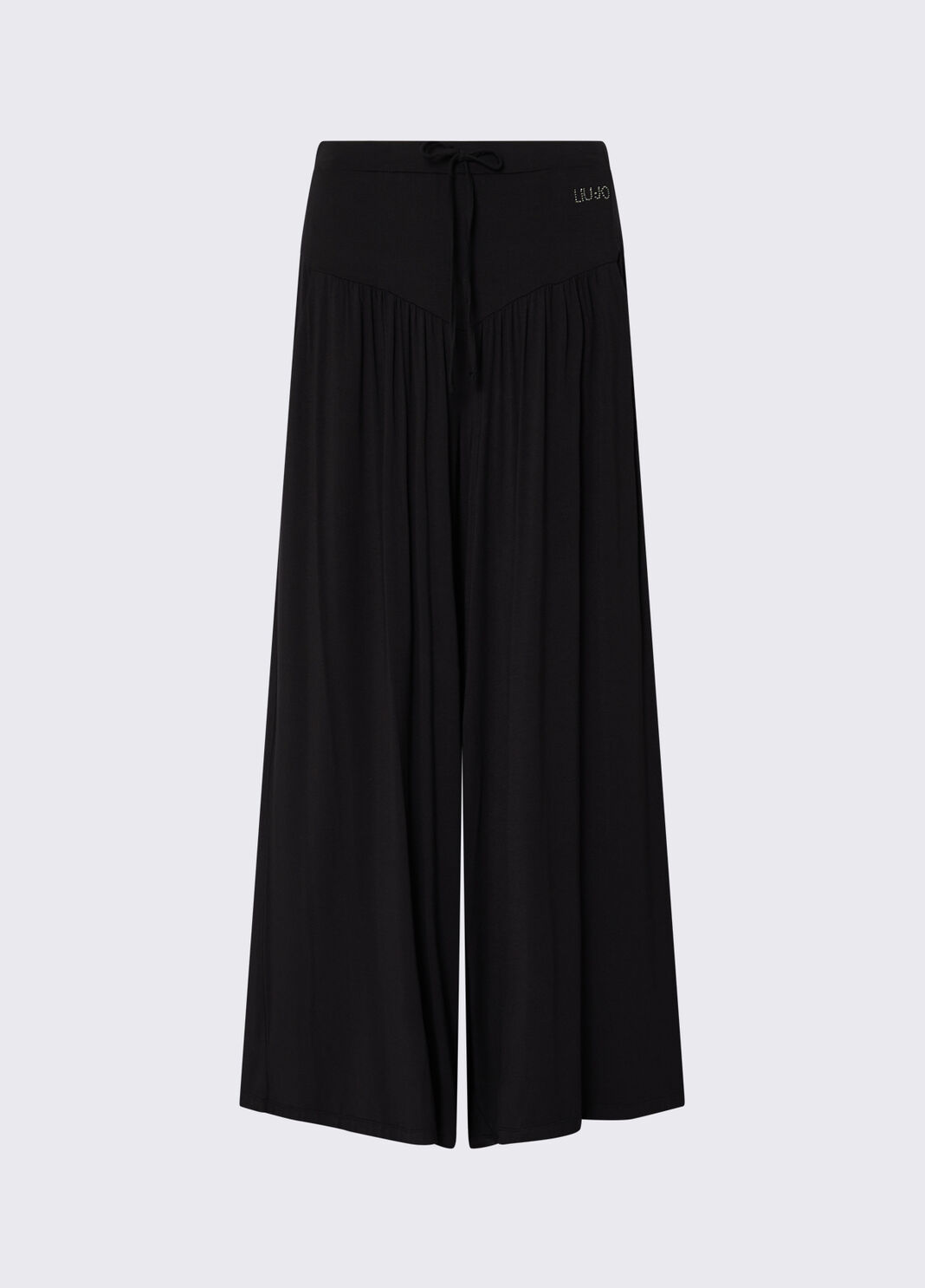 Pantaloni ampi in jersey nero Liu Jo - large image number 6