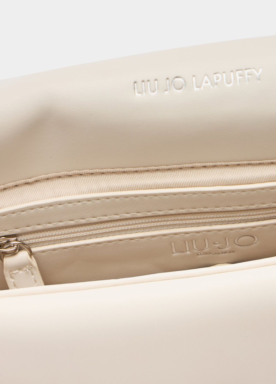 Medium LaPuffy bag with beads cream Liu Jo - large image number 6