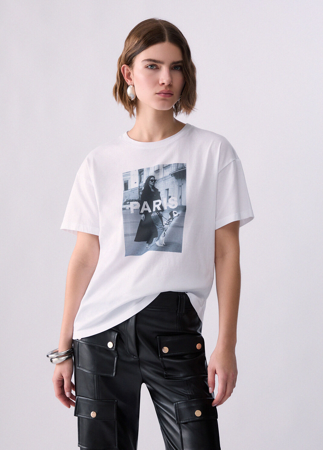 Printed Jersey T-shirt white Liu Jo - large image number 0