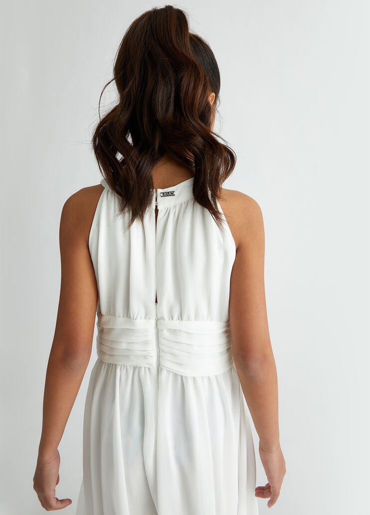 Kleid aus Crêpe Weiß Liu Jo - medium