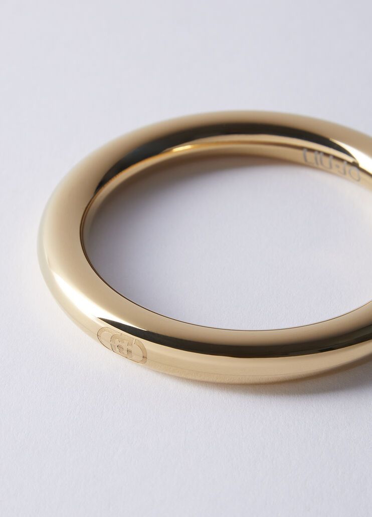 Rigid bracelet with logo gold colour Liu Jo - medium