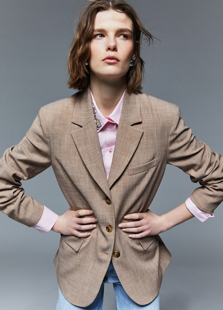 Blazer con foulard biscotto Liu Jo - medium