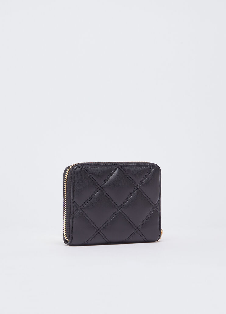 Portafoglio piccolo matelass&eacute; nero Liu Jo - medium