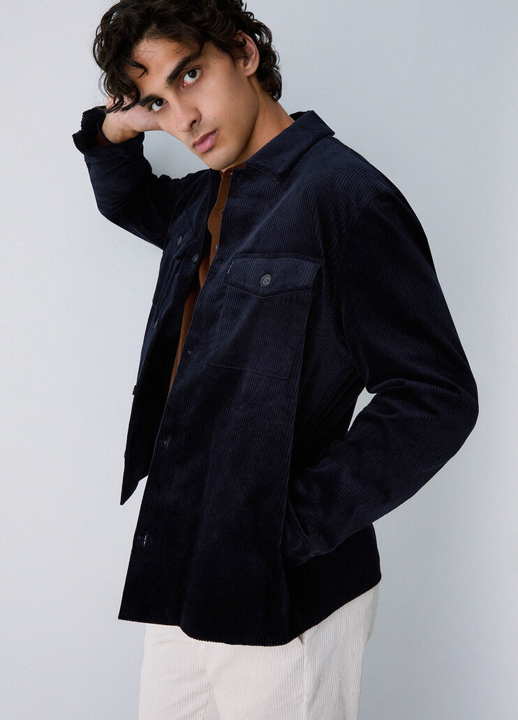 Corduroy Overshirt Jacket dark blue Liu Jo - medium