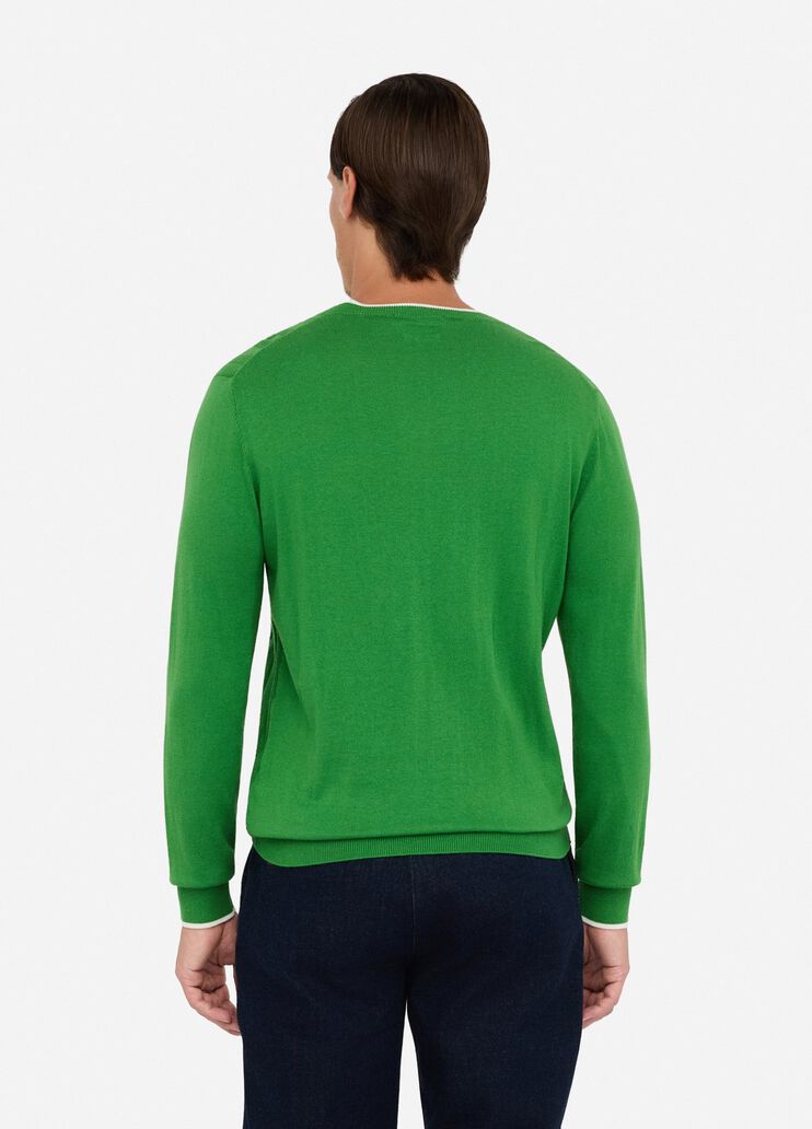 Cotton and silk jumper green Liu Jo - large image number 1