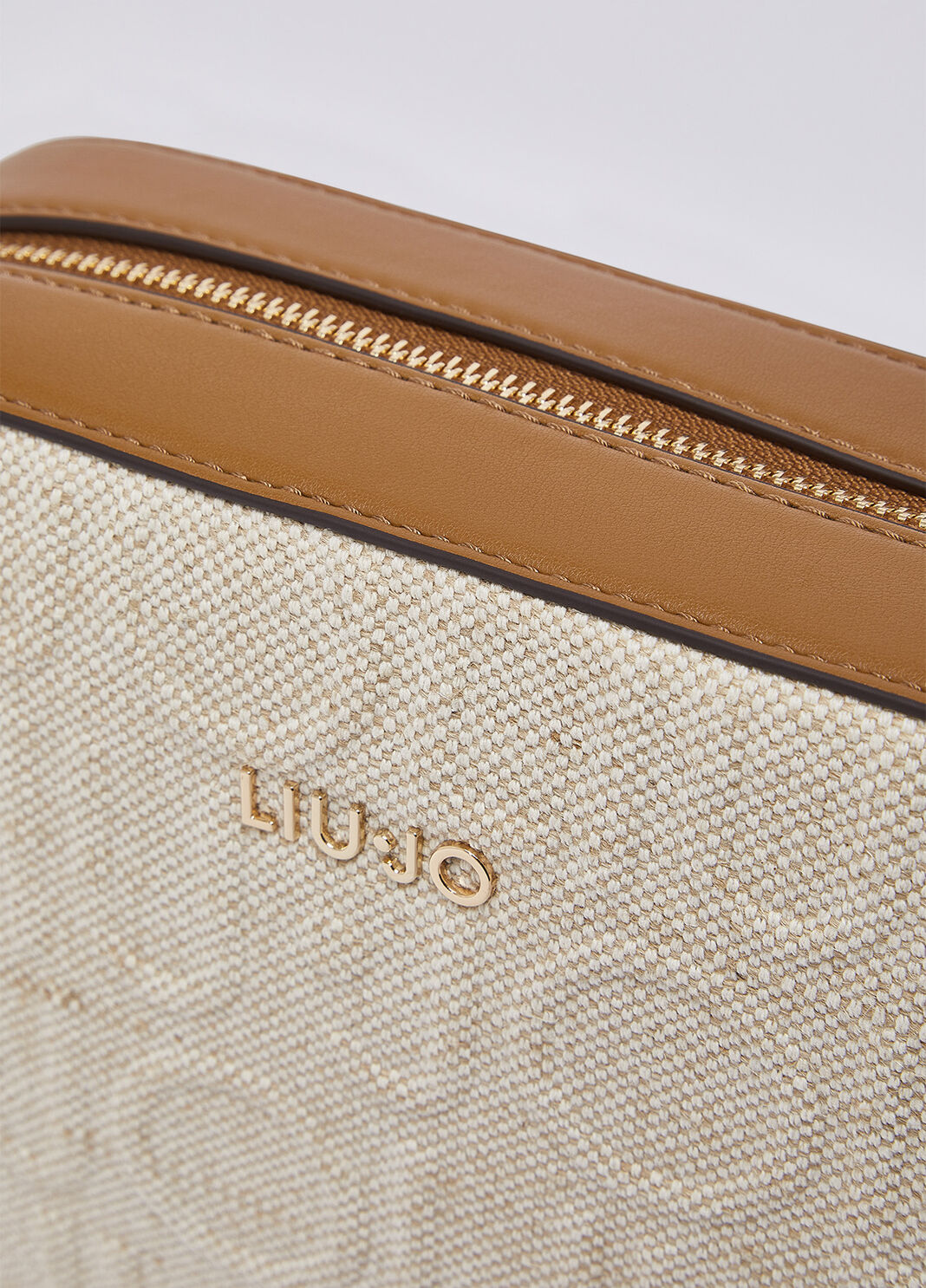 Medium jute crossbody bag beige Liu Jo - large image number 5