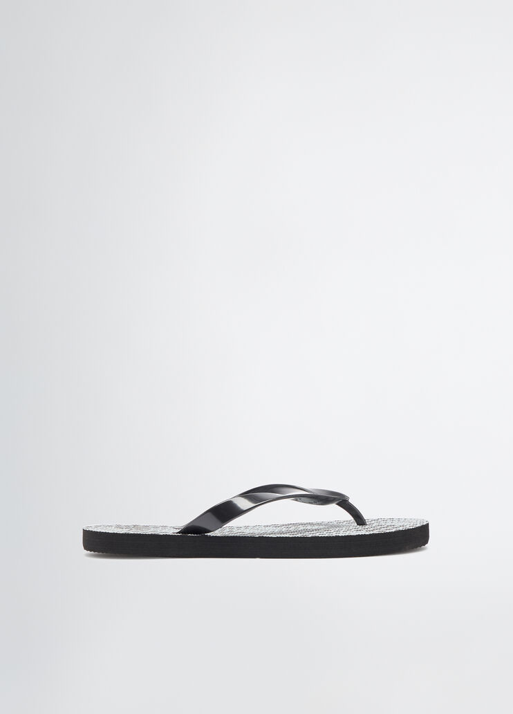 Thong sandals with polka-dot print white/black Liu Jo - medium Thong sandals with polka-dot print white/black Liu Jo - medium