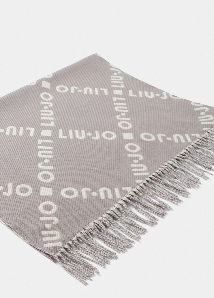 Jacquard shawl grey Liu Jo - large image number 2 Jacquard shawl grey Liu Jo - large image number 2