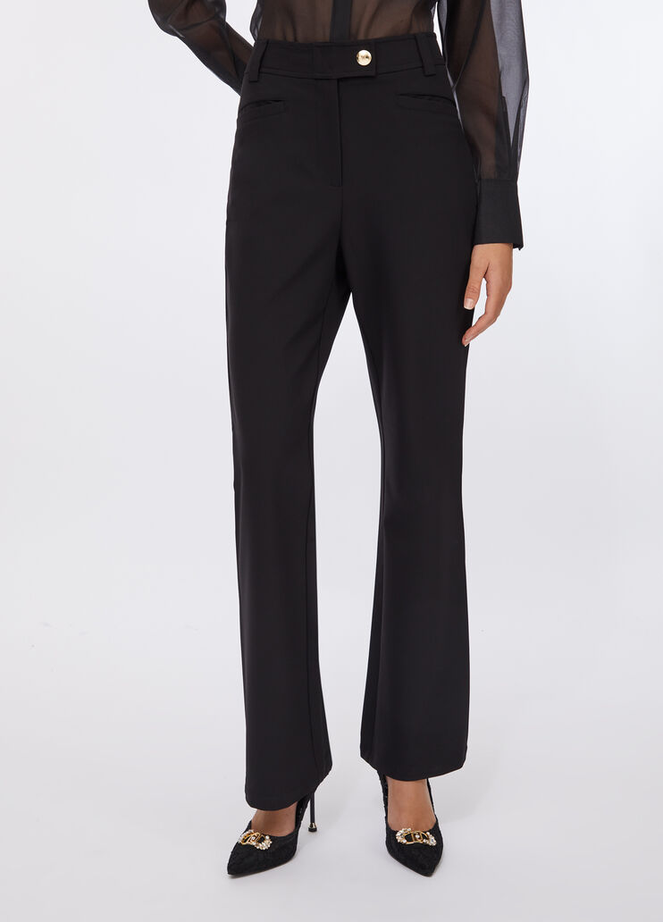 High-rise flared trousers black Liu Jo - medium High-rise flared trousers black Liu Jo - medium