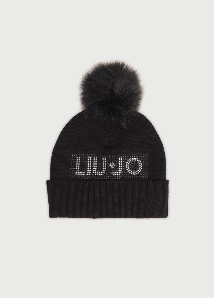 Beret with pompom Black Liu Jo - large image number 0