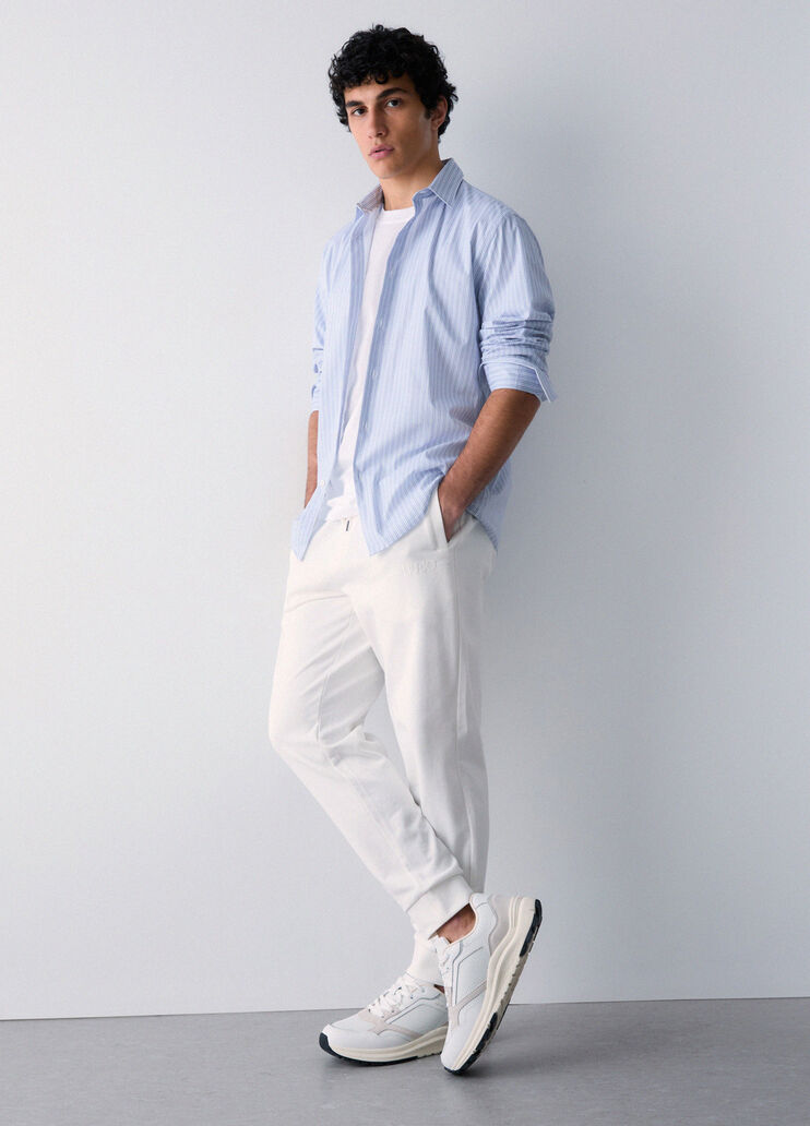 Printed poplin shirt stripes/light blue Liu Jo - medium