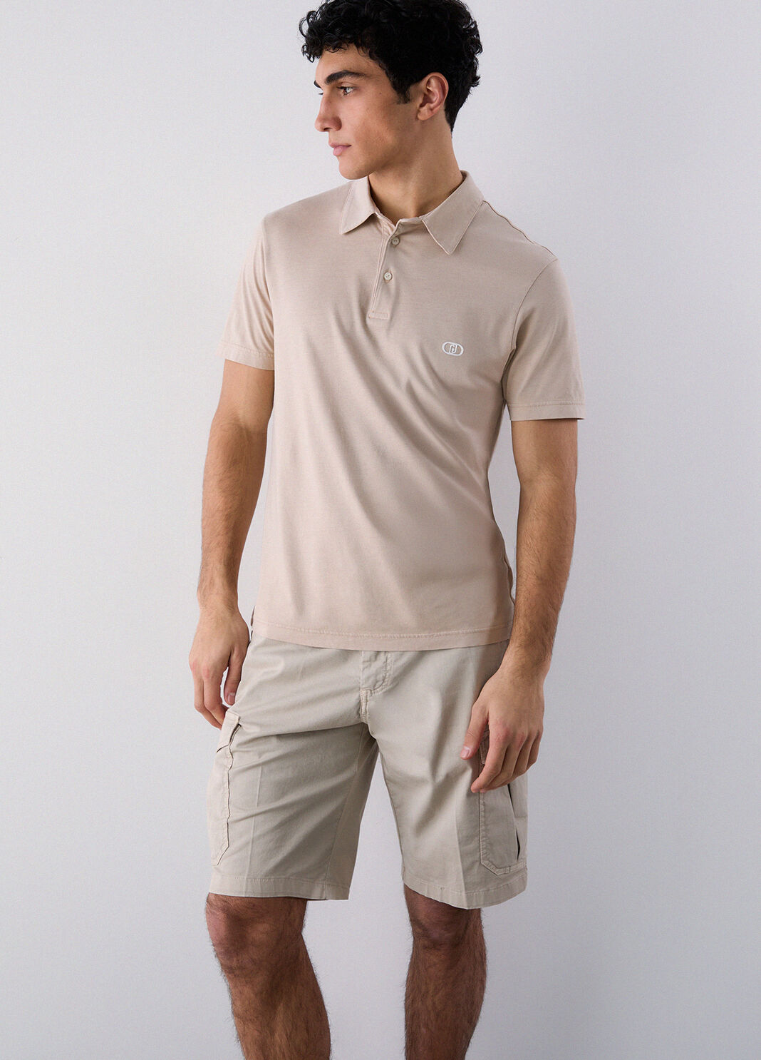 Polo coupe r&eacute;guli&egrave;re beige Liu Jo - large image number 3