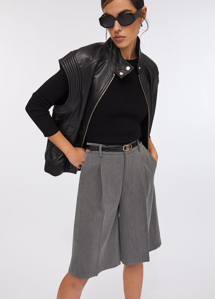 Shorts with darts grey Liu Jo - large image number 2