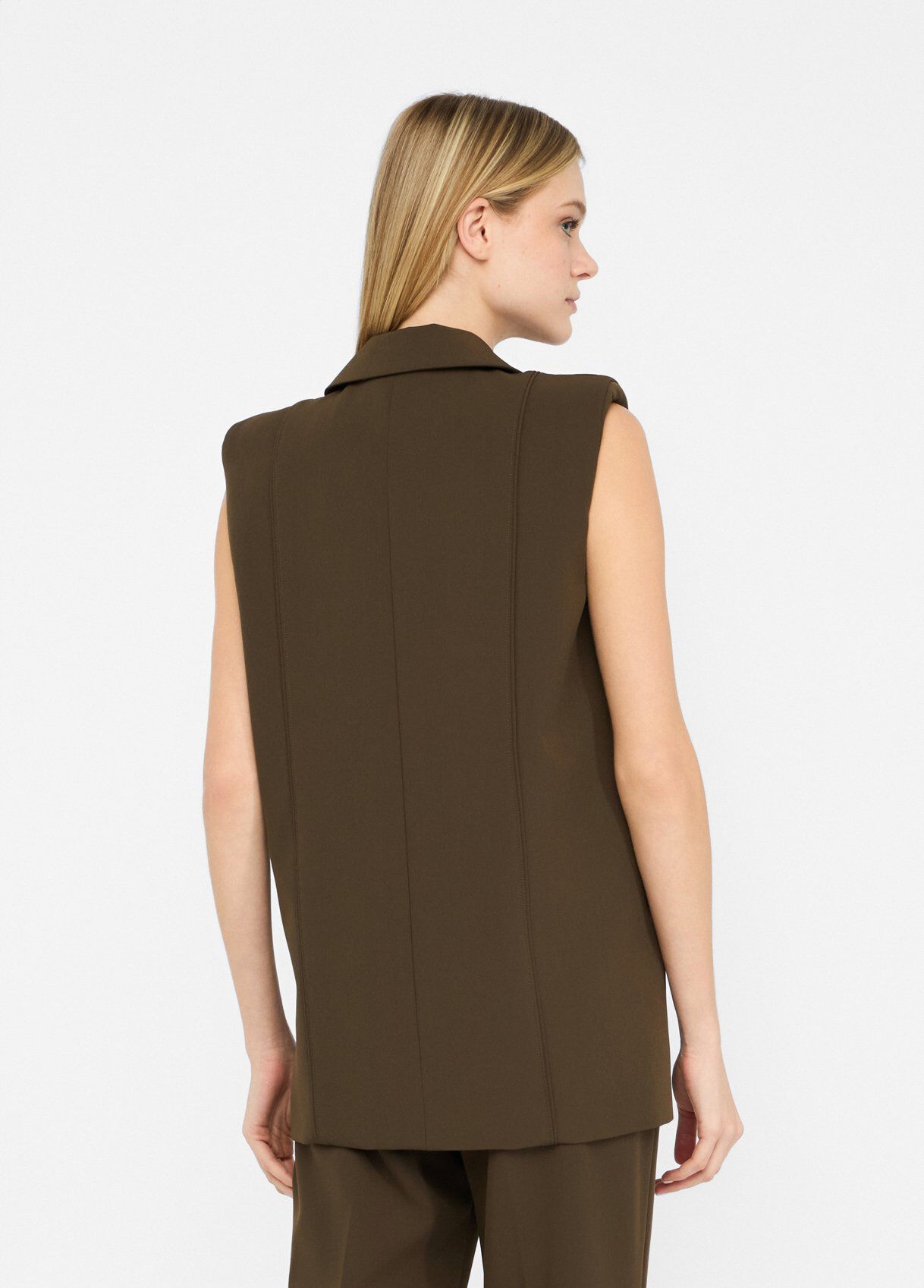 Vest with padded shoulders colour pine | Liu Jo