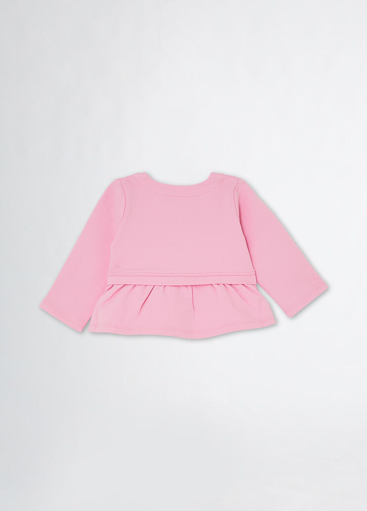 Cotton sweatshirt with zip pink Liu Jo - medium Cotton sweatshirt with zip pink Liu Jo - medium