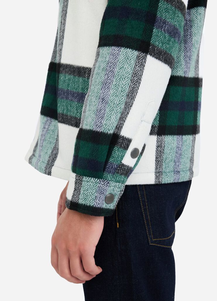 Chequered wool shacket green Liu Jo - large image number 3 Chequered wool shacket green Liu Jo - large image number 3