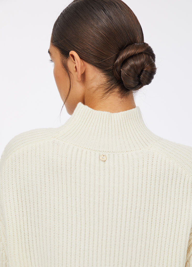 Pull en laine  blanc Liu Jo - large image number 4