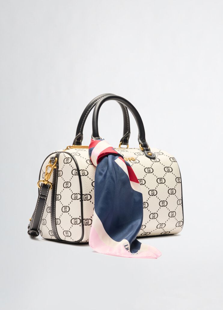 Monogram bag with foulard cream Liu Jo - large image number 2 Monogram bag with foulard cream Liu Jo - large image number 2