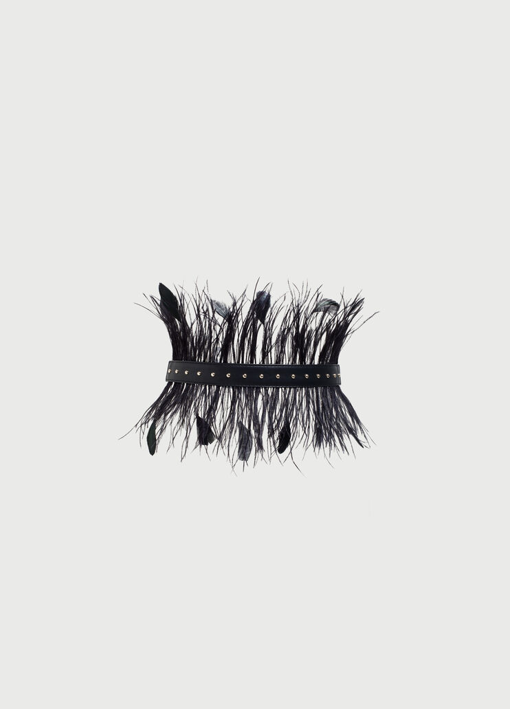 Belt with feathers Black Liu Jo - large image number 0 Belt with feathers Black Liu Jo - large image number 0