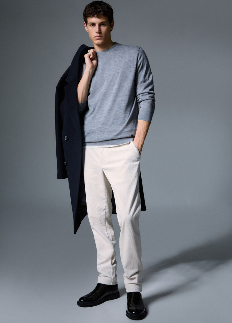 Slim trousers fit in velvet white Liu Jo - medium