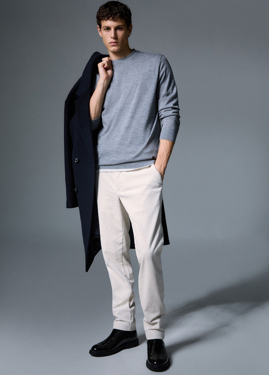 Slim trousers fit in velvet white Liu Jo - large image number 2