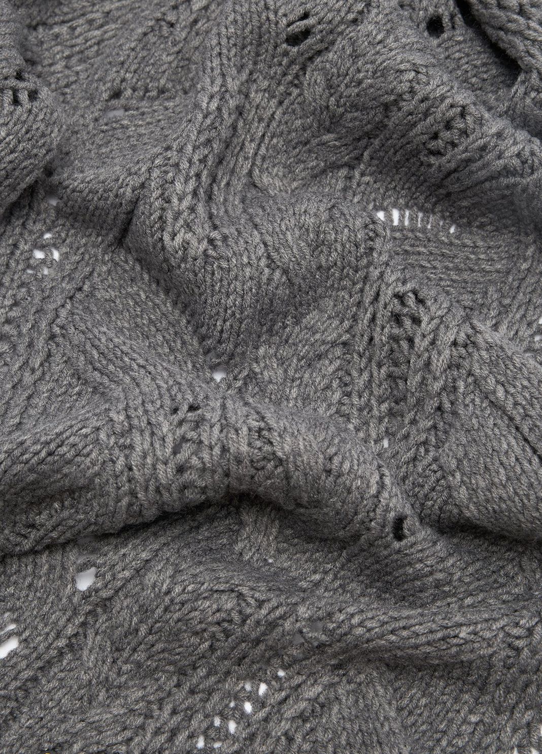 Sciarpa in misto lana con strass grigio Liu Jo - large image number 3