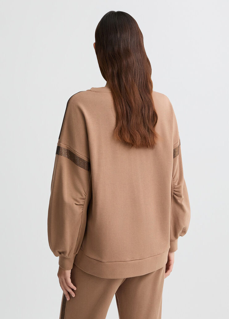 Brown sweatshirt biscuit Liu Jo - large image number 1 Brown sweatshirt biscuit Liu Jo - large image number 1