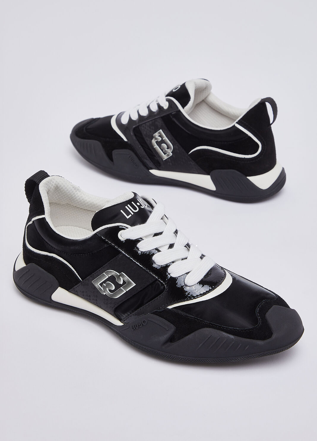 Sneakers aus Nylon und Lackleder Schwarz Liu Jo - large image number 6