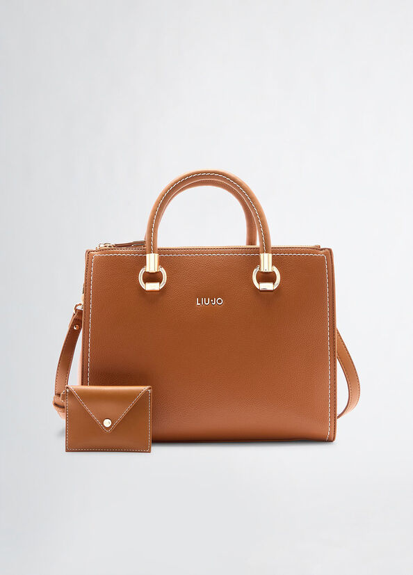 Borsa satchel media crusca Liu Jo - large image number 1