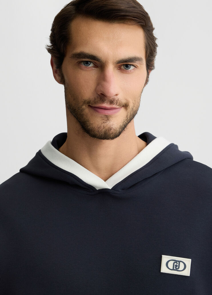 Blue hoody dark blue Liu Jo - large image number 2 Blue hoody dark blue Liu Jo - large image number 2