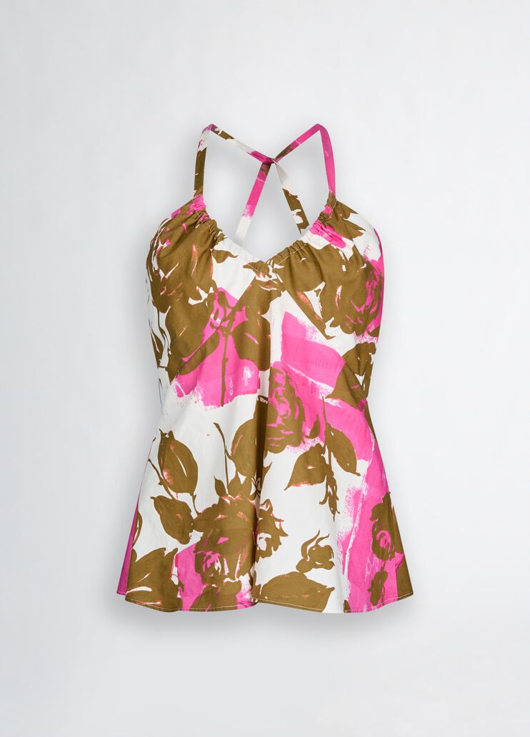 Printed poplin top floral Liu Jo - large image number 6 Printed poplin top floral Liu Jo - large image number 6