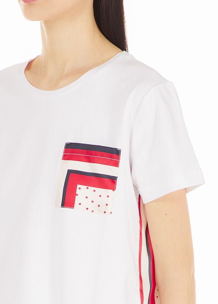 T-Shirt mit bedruckten Einsätzen Tasche mit Tupfen Liu Jo - large image number 2 T-Shirt mit bedruckten Einsätzen Tasche mit Tupfen Liu Jo - large image number 2