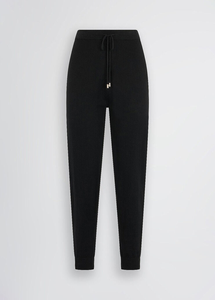 Knit jogging pants black Liu Jo - large image number 6 Knit jogging pants black Liu Jo - large image number 6