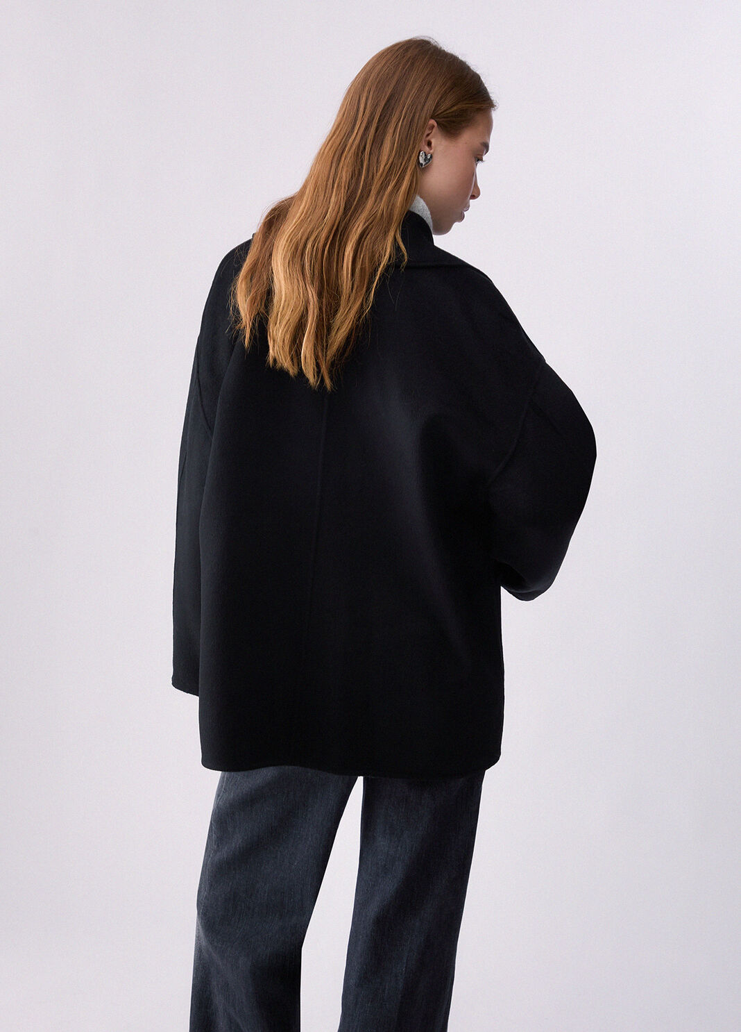 Cappotto corto in lana nero Liu Jo - large image number 1