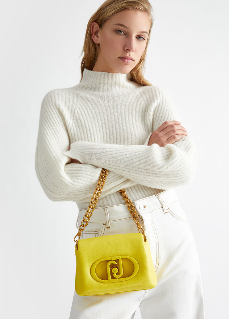 LaPuffy glossy shoulder bag citron Liu Jo - medium LaPuffy glossy shoulder bag citron Liu Jo - medium