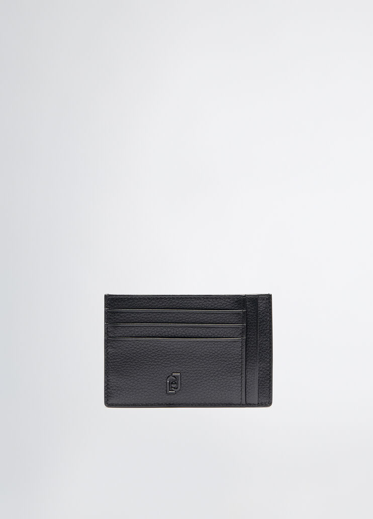 Leather card holder black Liu Jo - medium Leather card holder black Liu Jo - medium