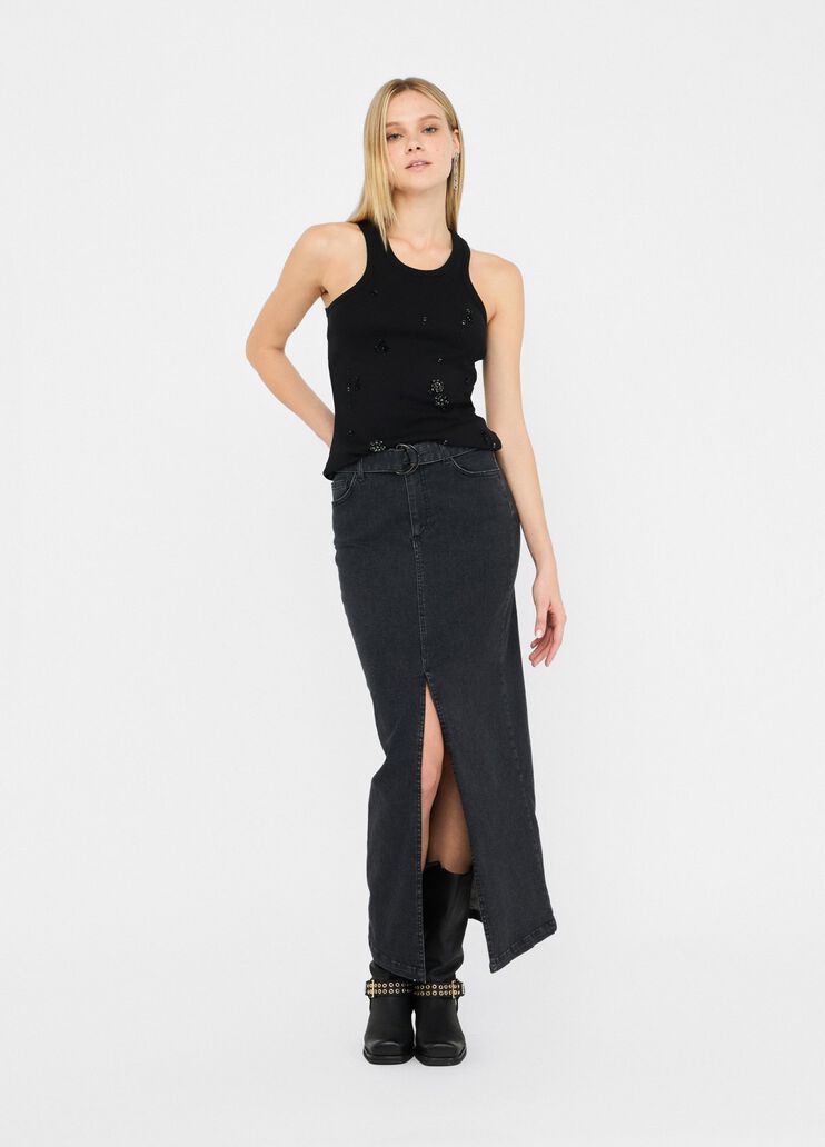 Denim skirt with belt grey denim Liu Jo - medium Denim skirt with belt grey denim Liu Jo - medium