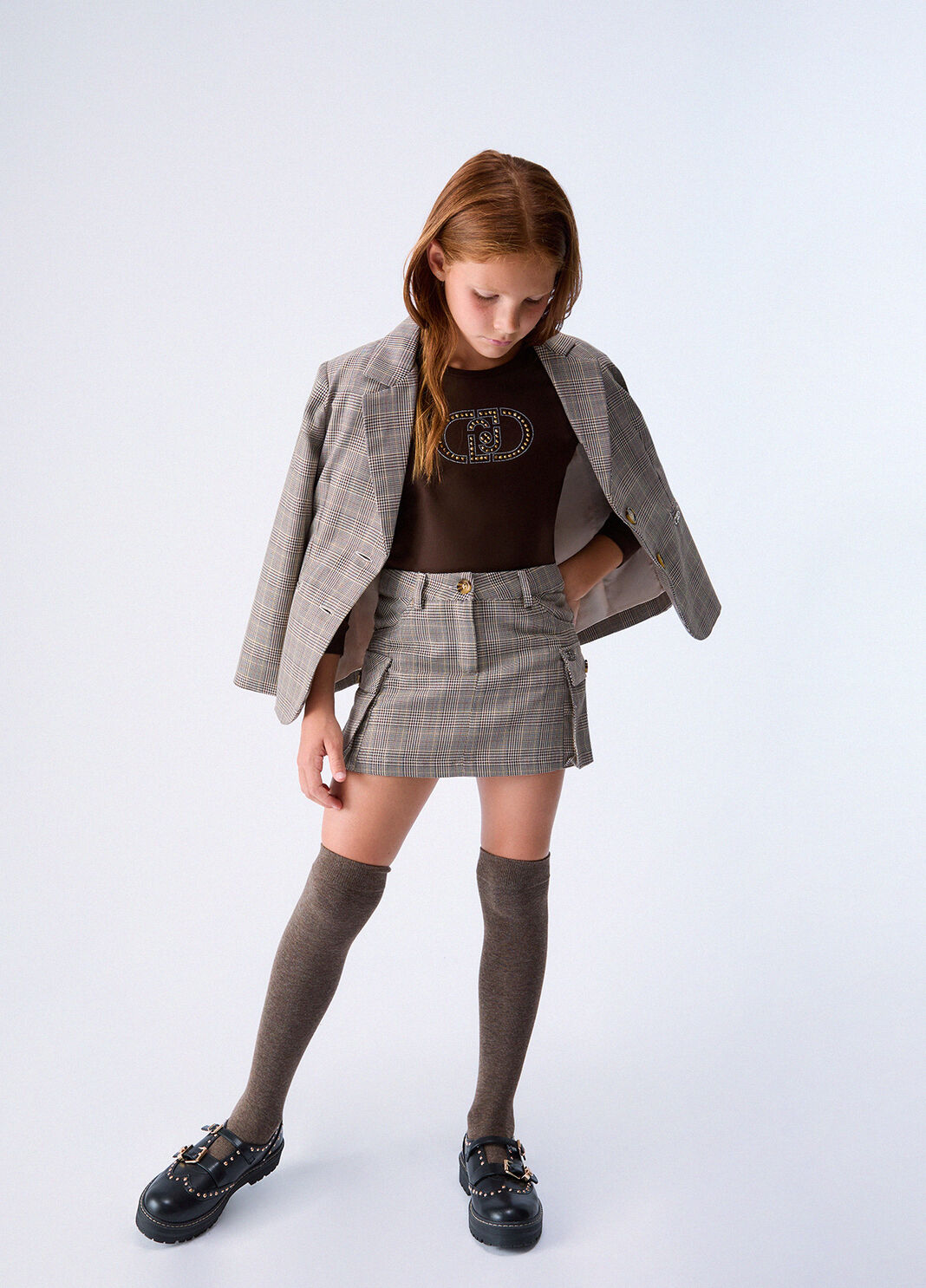 T-shirt avec logo monogramme chocolat Liu Jo - large image number 1