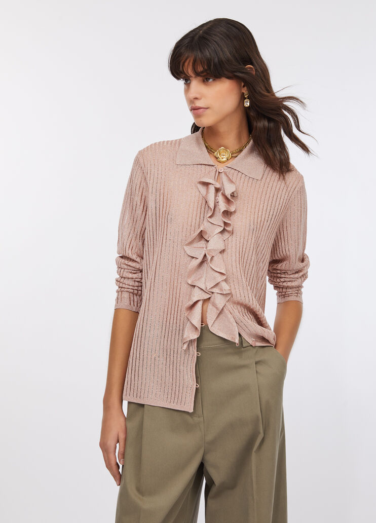 Chemise en maille Lurex® rose clair Liu Jo - medium