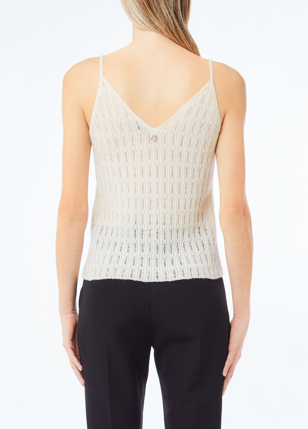 Top de lana y alpaca blanco Liu Jo - large image number 1