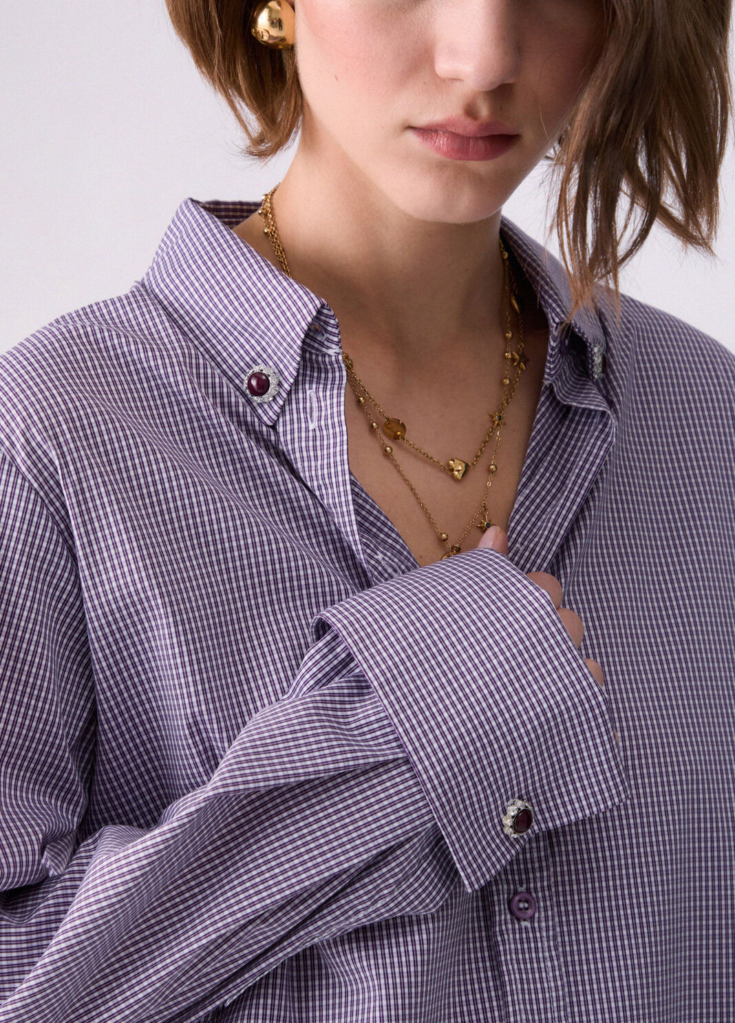 Striped Shirt purple Liu Jo - large image number 4