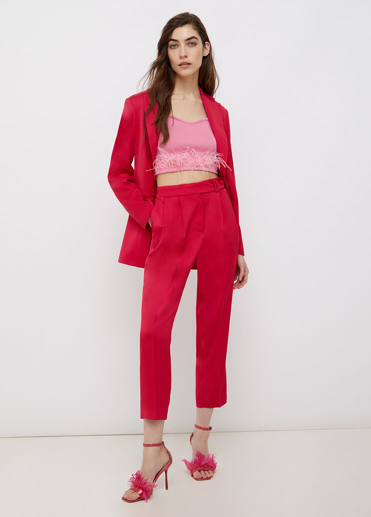 Top mit Federn Rosa Liu Jo - large image number 3 Top mit Federn Rosa Liu Jo - large image number 3