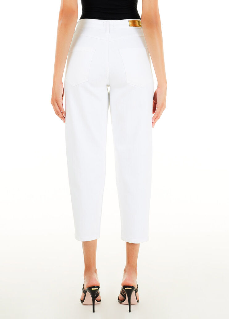 Jeans slouchy con ricami Denim bianco Liu Jo - large image number 1 Jeans slouchy con ricami Denim bianco Liu Jo - large image number 1